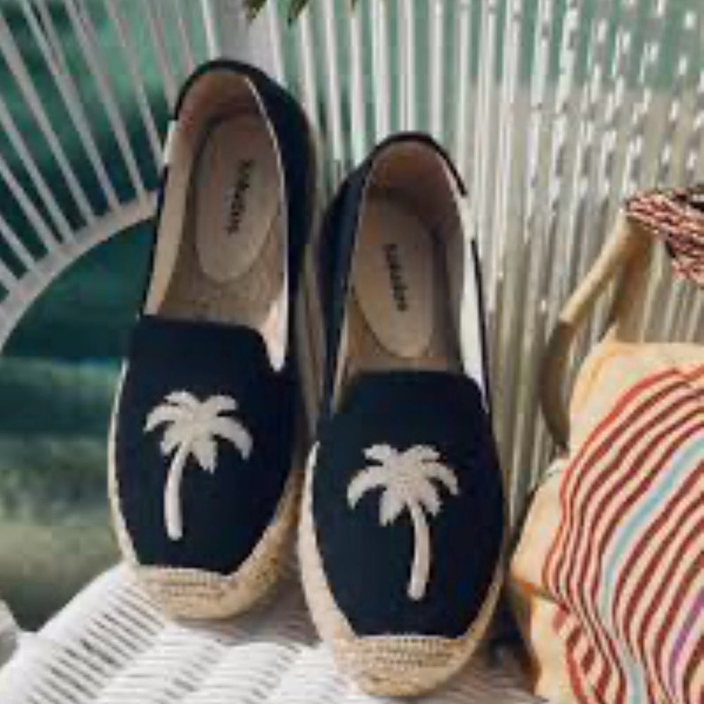 Soludos Black and White Espadrilles